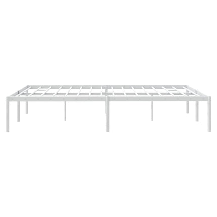 sengeramme 150x200 cm metal hvid