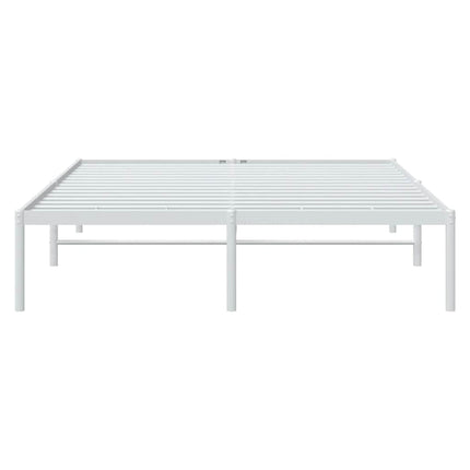 sengeramme 160x200 cm metal hvid