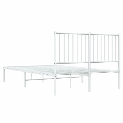 sengeramme med sengegavl 120x190 cm metal hvid