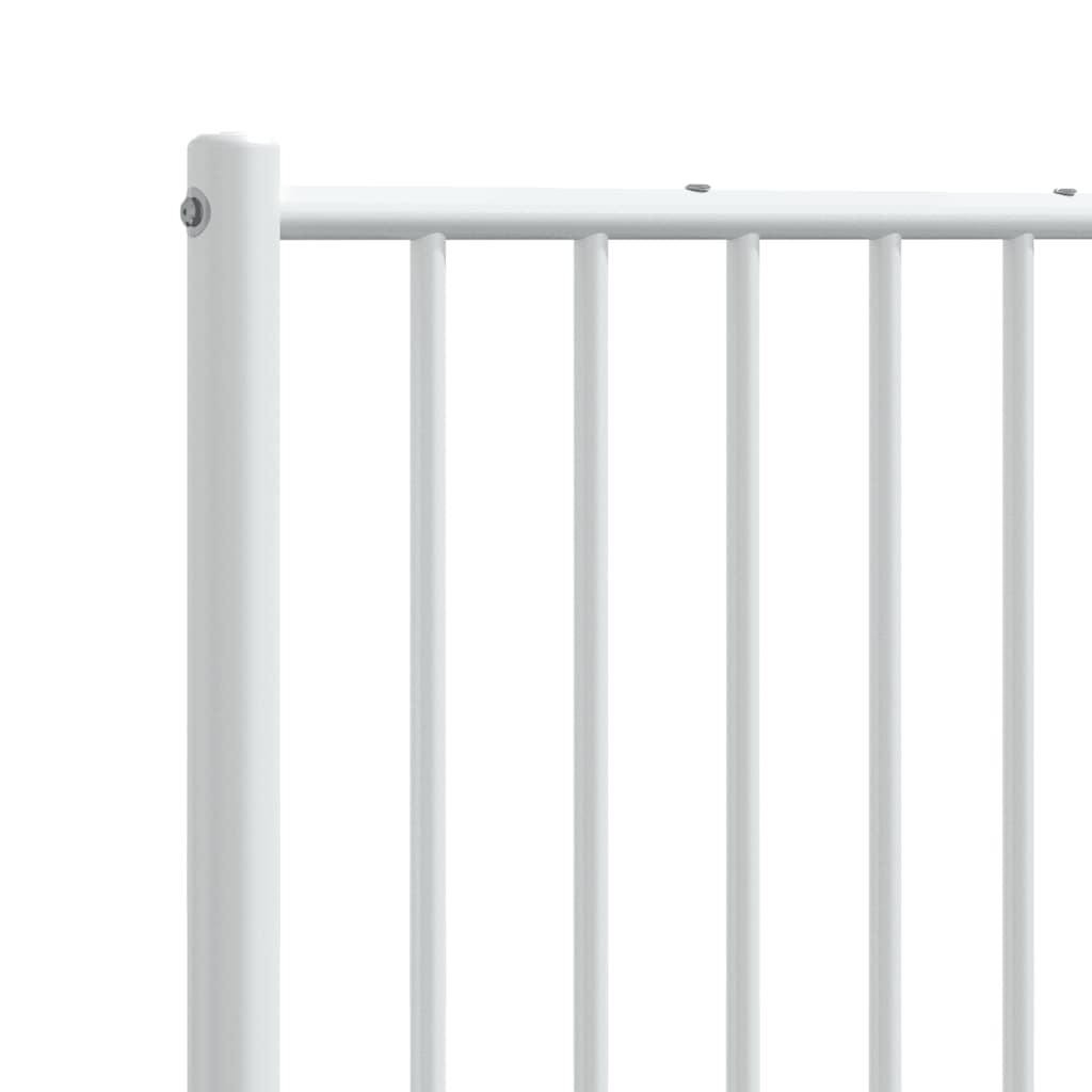 udskiftningsgavl 193 cm metal hvid