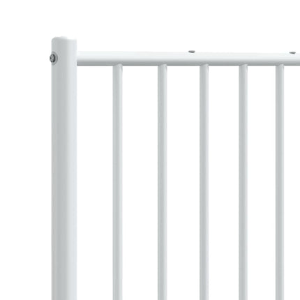 udskiftningsgavl 200 cm metal hvid