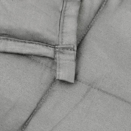 tyngdetæppe 135x200 cm 6 kg stof grå