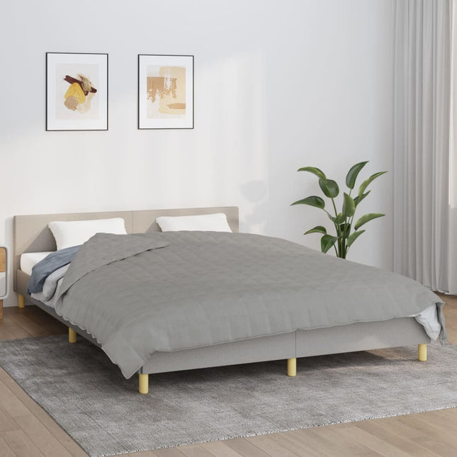 tyngdetæppe 200x220 cm 13 kg stof grå