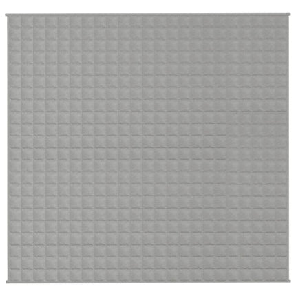 tyngdetæppe 220x230 cm 11 kg stof grå