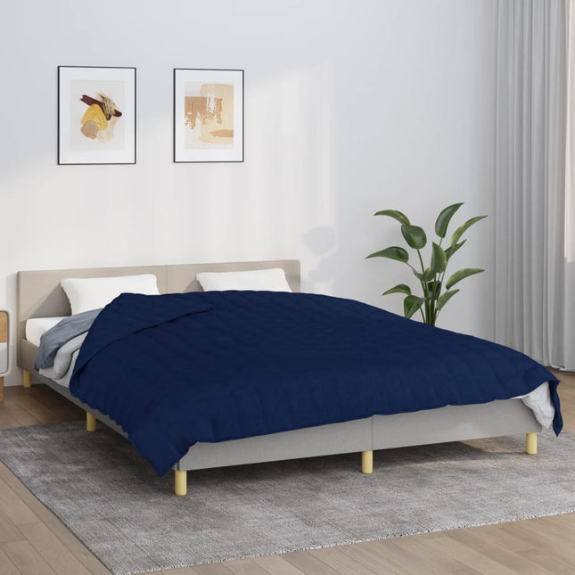 tyngdetæppe 200x230 cm 13 kg stof blå
