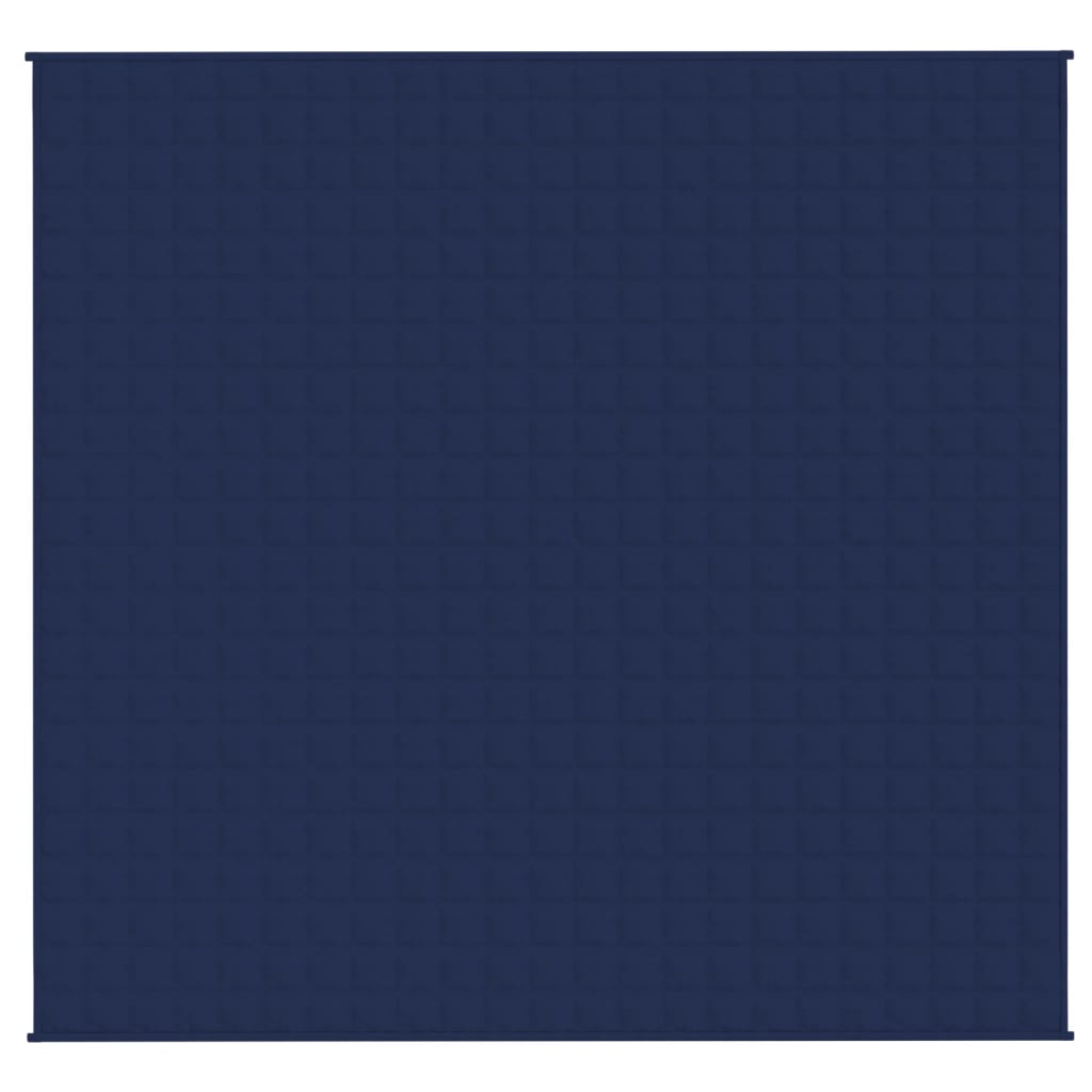 tyngdetæppe 220x230 cm 11 kg stof blå