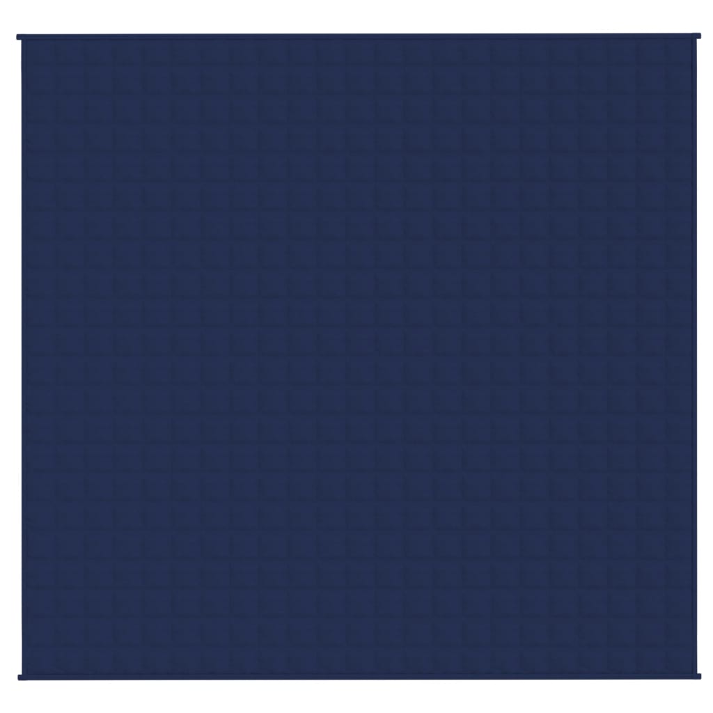 tyngdetæppe 220x230 cm 15 kg stof blå