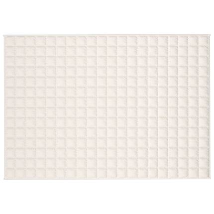 tyngdetæppe 135x200 cm 10 kg stof lys cremefarve