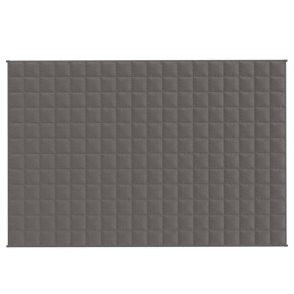 tyngdetæppe 122x183 cm 5 kg stof grå