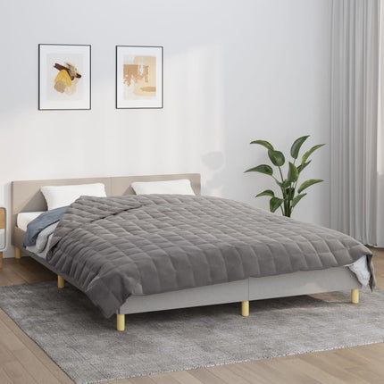 tyngdetæppe 200x230 cm 9 kg stof grå