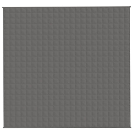 tyngdetæppe 220x230 cm 11 kg stof grå
