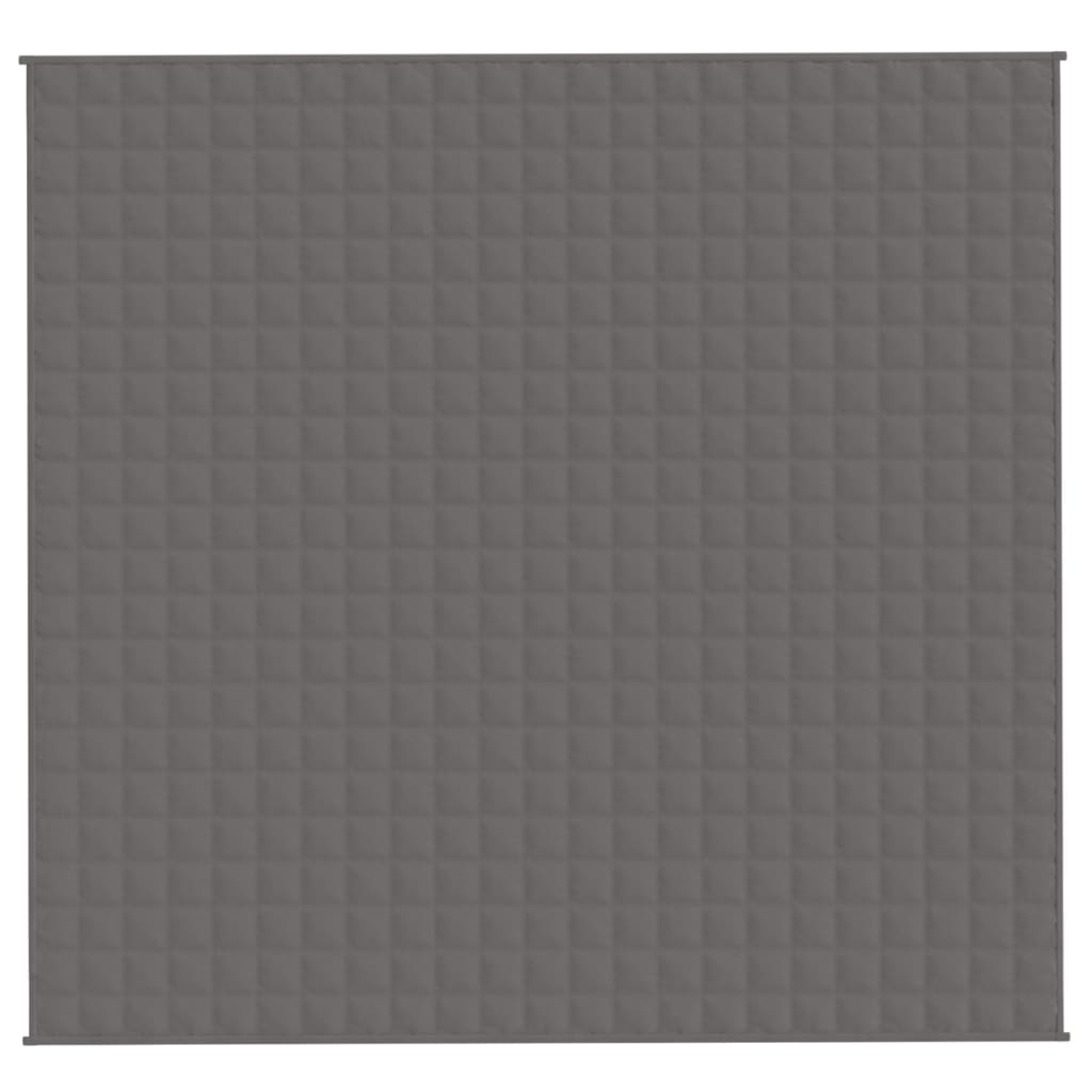 tyngdetæppe 220x240 cm 15 kg stof grå