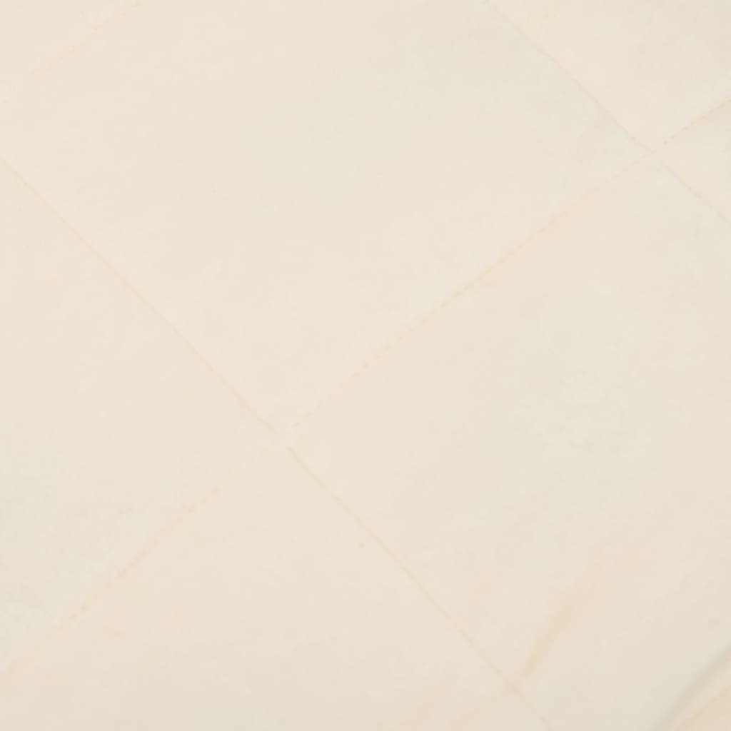 tyngdetæppe 152x203 cm 7 kg stof lys cremefarve