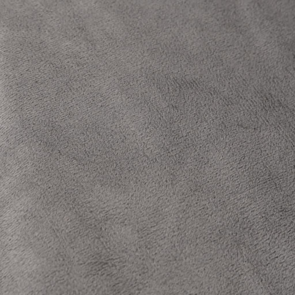 tyngdetæppe med betræk 135x200 cm 10 kg stof grå