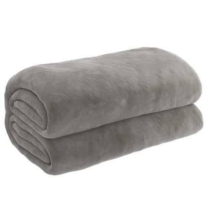 tyngdetæppe med betræk 200x230 cm 9 kg stof grå