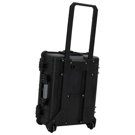 flightcase med hjul 63x50x23 cm PP sort