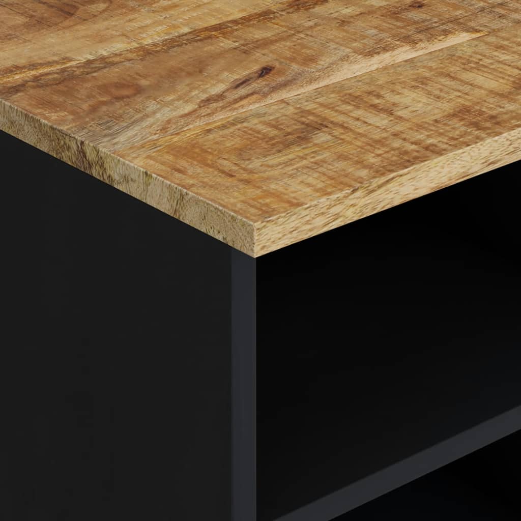 tv-bord 80x33x46 cm massivt mangotræ og konstrueret træ