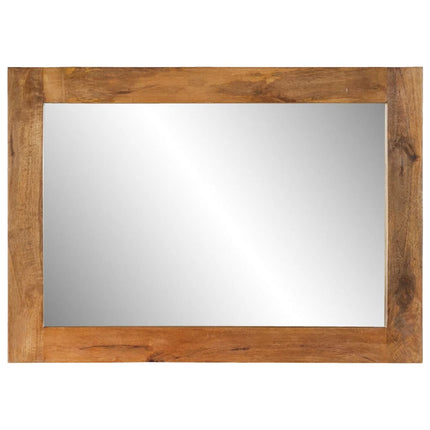spejl 70x50 cm massivt mangotræ og glas