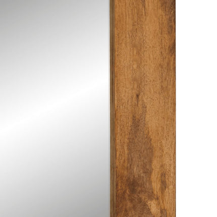 spejl 70x50 cm massivt mangotræ og glas