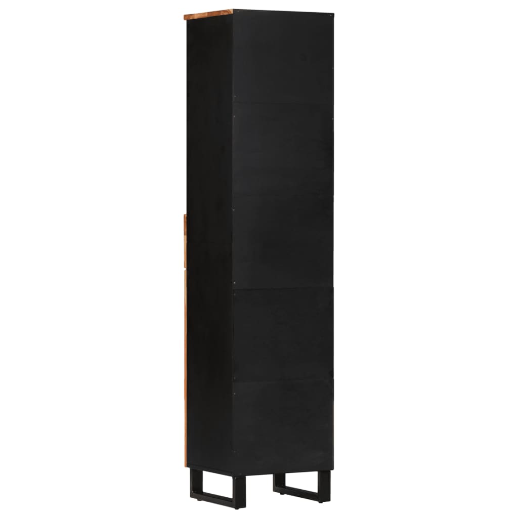 badeværelsesskab 38x33x160 cm massivt akacietræ