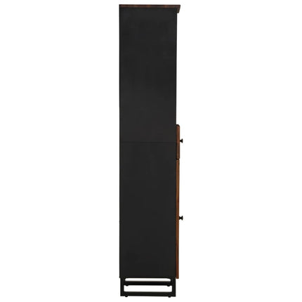 badeværelsesskab 38x33x160 cm massivt genbrugstræ