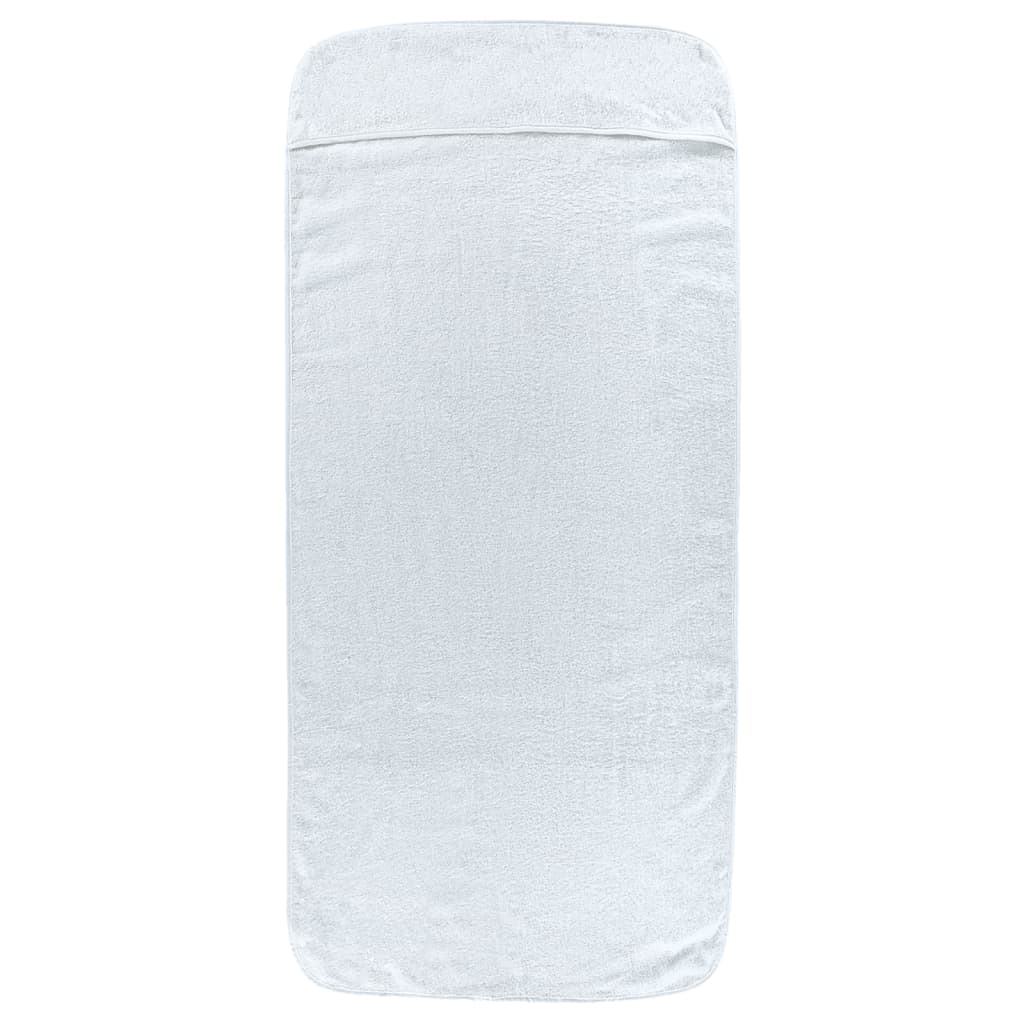 strandhåndklæder 2 stk. 60x135 cm 400 GSM stof hvid