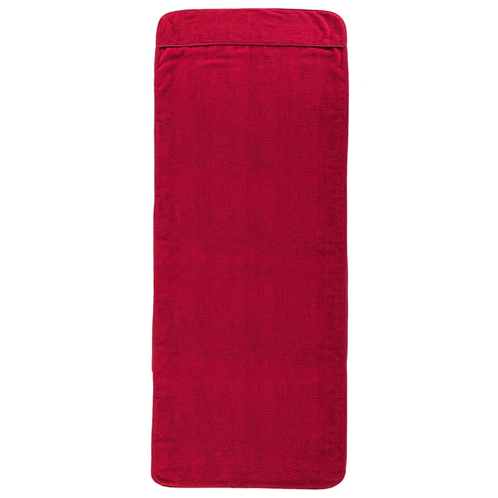 strandhåndklæder 2 stk. 60x135 cm 400 GSM stof bourgogne