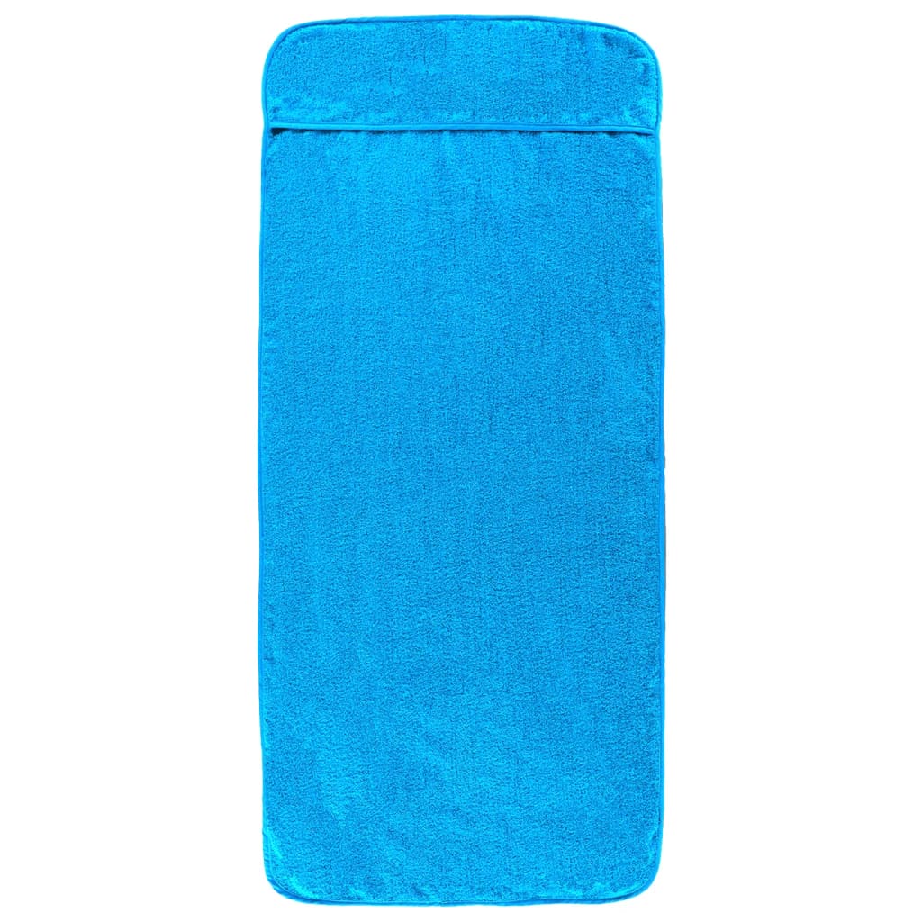 strandhåndklæder 2 stk. 60x135 cm 400 GSM stof turkis