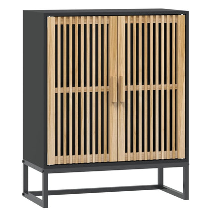 skænk 60x30x75 cm konstrueret træ sort