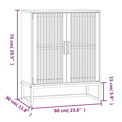 skænk 60x30x75 cm konstrueret træ