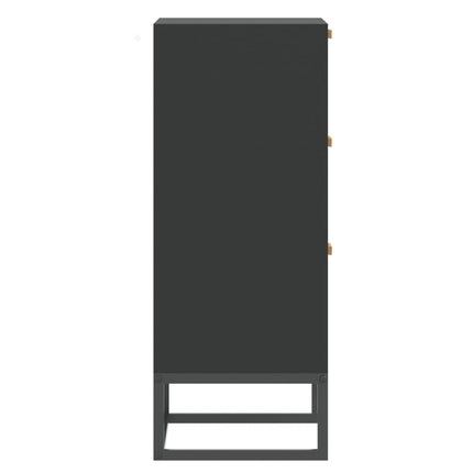 skænk 60x30x75 cm konstrueret træ sort