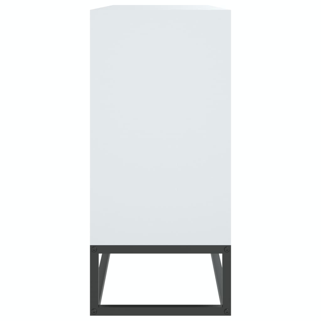 skænk 105x30x65 cm konstrueret træ hvid