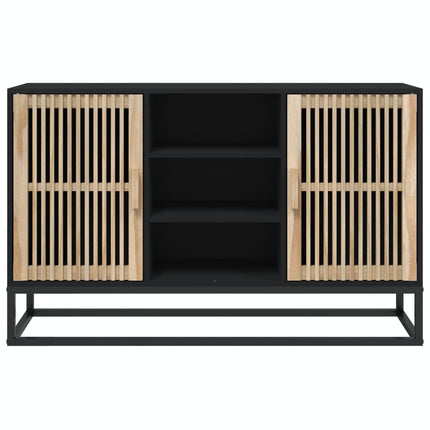 skænk 105x30x65 cm konstrueret træ sort