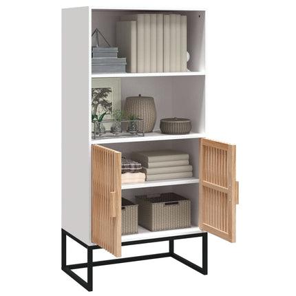 højskab 60x35x125 cm konstrueret træ hvid