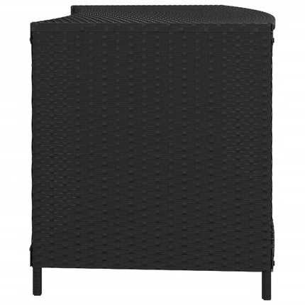 opbevaringshylder 2 stk. polyrattan sort