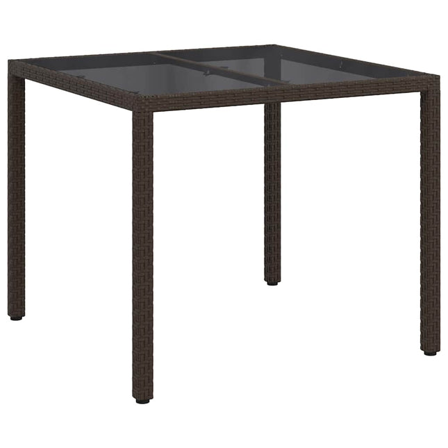 Havemøbel Bord Brun 90 x 90 x 75 cm polyrattan