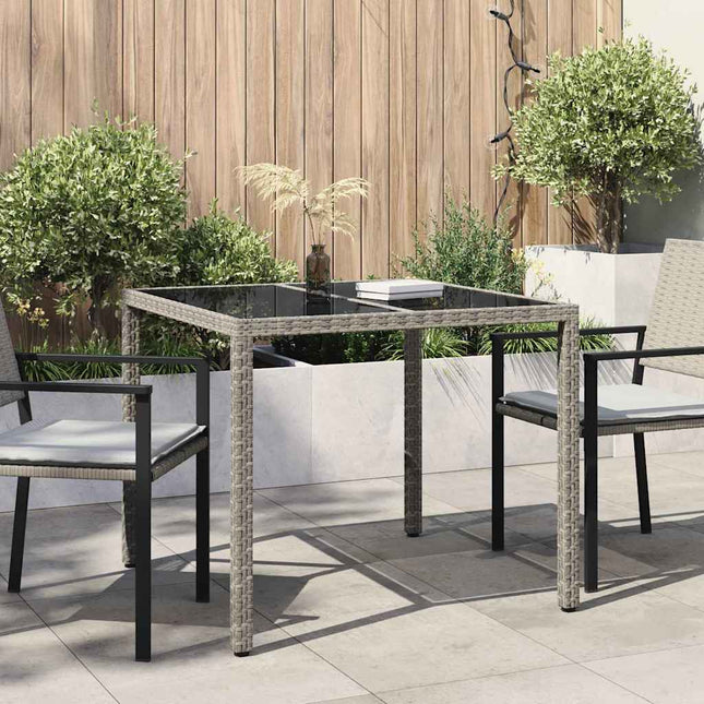 Havemøbel Bord Grå 90 x 90 x 75 cm polyrattan