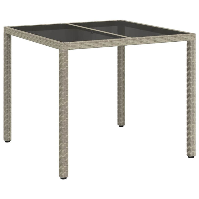 Havemøbel Bord Grå 90 x 90 x 75 cm polyrattan