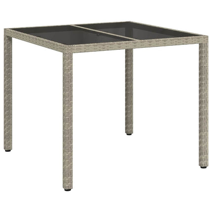 Havemøbel Bord Grå 90 x 90 x 75 cm polyrattan