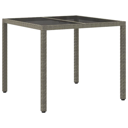 Havemøbel Bord Grå 90 x 90 x 75 cm polyrattan