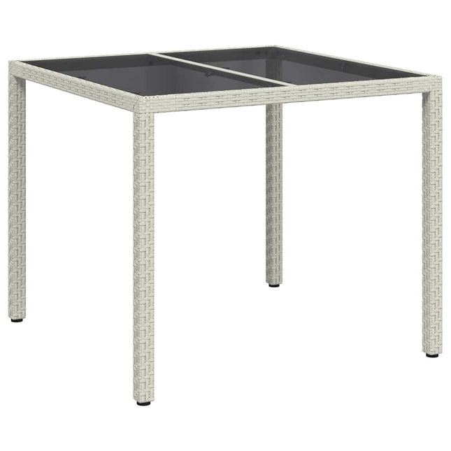Havemøbel Bord Hvid 90 x 90 x 75 cm polyrattan