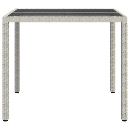 Havemøbel Bord Hvid 90 x 90 x 75 cm polyrattan