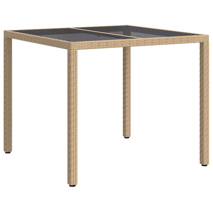 Havemøbel Bord Beige 90 x 90 x 75 cm polyrattan