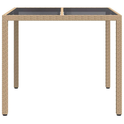 Havemøbel Bord Beige 90 x 90 x 75 cm polyrattan