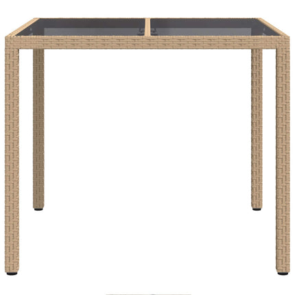 Havemøbel Bord Beige 90 x 90 x 75 cm polyrattan
