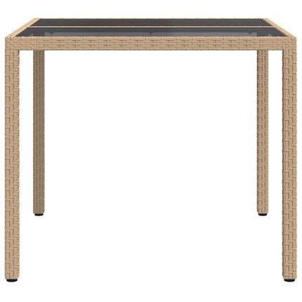 Havemøbel Bord Beige 90 x 90 x 75 cm polyrattan