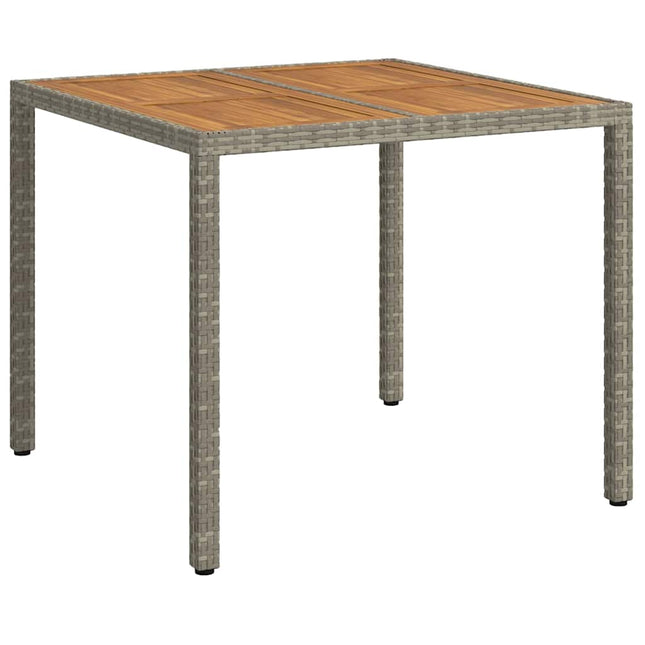 Havemøbel Bord Grå 90 x 90 x 75 cm polyrattan