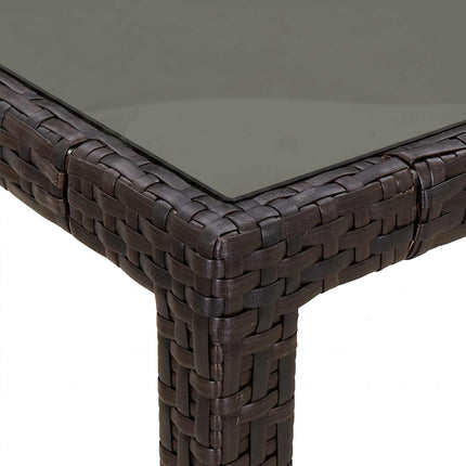 Havemøbel Bord Brun 150 x 90 x 75 cm polyrattan