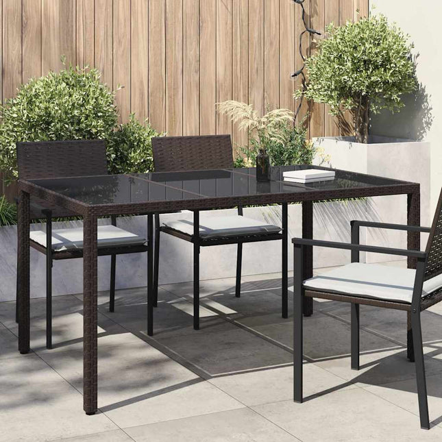 Havemøbel Bord Brun 150 x 90 x 75 cm polyrattan