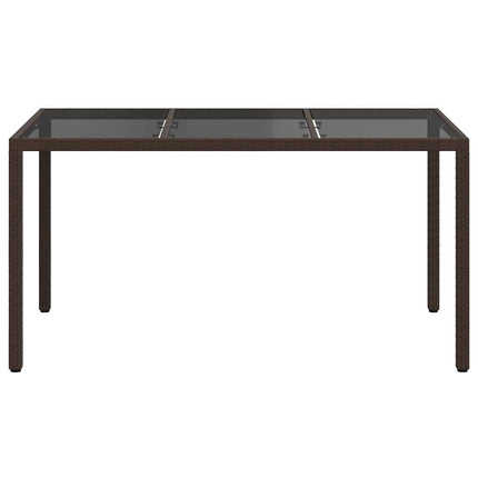 Havemøbel Bord Brun 150 x 90 x 75 cm polyrattan